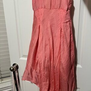 Elegant Pink Strapless Dress